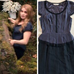 Rebecca Taylor Navy Black Dress ASO Rosalie Hale